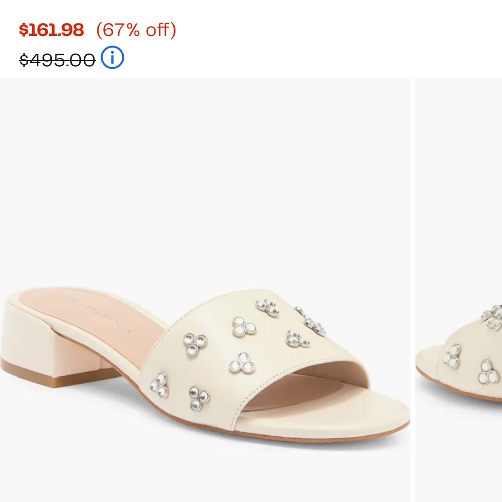 Stuart Weitzman Tammy crystal Slide Sandals (brand new packaged original box)